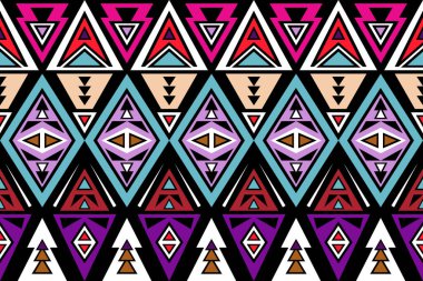 Etnik desensiz, geometrik kalıplar, kabile geometrik dikişsiz kalıplar, etnik tasarım, hipster arka plan, duvar kağıdı, tasarım perdesi, halı, kumaş, tekstil