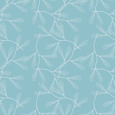 Çiçek desenleri pürüzsüz, çiçek dalları pürüzsüz desen, vektör, illüstrasyon, çiçek desenli desen renkli küçük çiçeklerle kusursuz çiçek deseni. Basit, düz, parlak çiçekler.