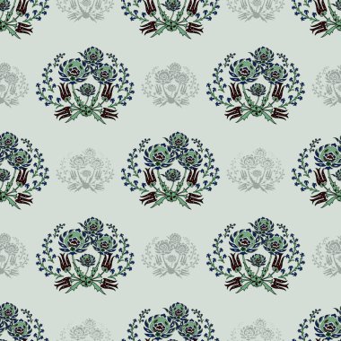 Estetik, çiçek desenli tasarım, çiçek desenleri pürüzsüz desenler, dikişsiz desenler, renkli küçük çiçeklerle kusursuz çiçek desenleri. Basit düz parlak çiçek arkaplanı