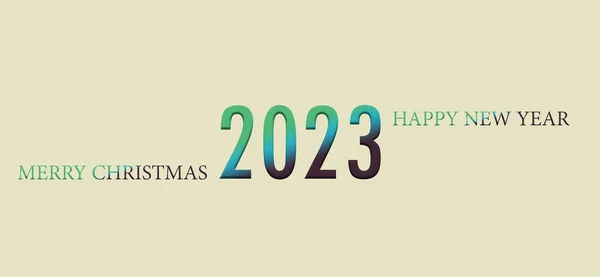 2023 Feliz Ano Novo Fundo Amarelo Cartão Poster Celebration Festive — Fotografia de Stock