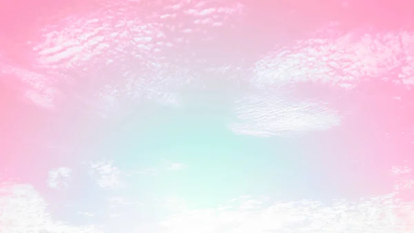 Фон Пастельного Неба Облака Красочный Розовый Синий Радуга Абстракция Мягкая — стоковое фото