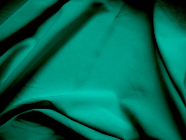 Green Silk Wave Gradient Achtergrond Mode Abstracte Satijn Kleur Ontwerp — Stockfoto
