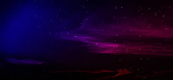 Antecedentes Galaxia Planetario Universo Azul Púrpura Noche Con Cielo Estrellado — Foto de Stock