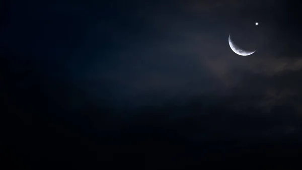 Eid Adha Eid Fifr Adha Mubrak Koncepcja Tła Arabskiego Półksiężyc — Zdjęcie stockowe