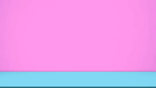 Estudio Habitación Verano Producto Estético Fondo Rosa Azul Mesa Color — Foto de Stock
