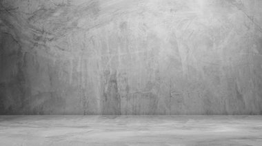 Çimento Duvarı Odası, Galeri İçi Uzay Stüdyosu Boş Gri Zemin, Beyaz Fon Masası Çatı katında Ürün, Beton Gri İnşaat Alanı, Kumaş Taşı, Platform Meydanı Moda Mutfak Tezgahı Rafı