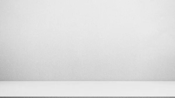 背景グレーフロアスタジオルームセメント壁 テーブル背景製品 抽象グレーテクスチャ石 白空のコンクリートシーンロフトモックアップ表示最小スペース表彰台植物内部プラットフォームデスクシェルフ — ストック写真