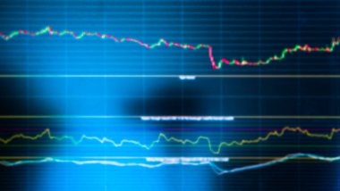 Blur Grafik Çizelgesi Borsa Kripto Yatırım Sermaye Ekran Arkaplanı, Soyut Bilgi Para Dijital Monitörde Ticaret, Teknoloji İşletme Yatırım Nakit Kârı, Ekonomik Kâr.