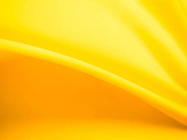 黄色生地の背景 マスタード色のキャンバステクスチャテーブルクロスパターンクロスリネン アブストラクトテキスタイルサテン 波パターンゴールド滑らかなデザインファッショングラデーションテンプレート製品 — ストック写真
