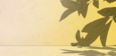 Arka plan Yaz Sarı Stüdyo Odası, Duvar Zemininde Yaprak Limonu Rengi Bulanık Mermer Çimento Çimento Çimento Masa Masası Kozmetiği, Mutfak Gıda Platformu Gradyan Model Pater, Soyut Boş Uzay Çubuğu Pater.