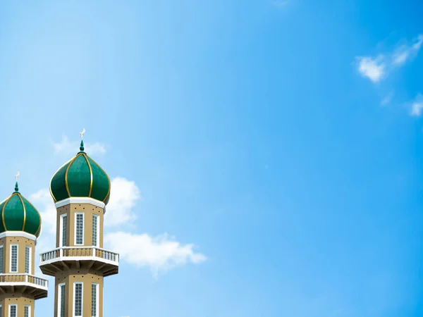 Mosque Dome Sheikh Ramadan Grand Uae Blue Sky Background Arab — Stock Photo, Image