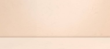 Bej Krem Renkli Stüdyo Arkaplanı, Masa Ürünleri Kozmetiği, Gradyan Duvar Zemini 3d Minimum Moda Sahne Mutfağı Platformu Boş Alan Çimento Mermer Çatı Çatı Çatı Çatı Çatı Çatı