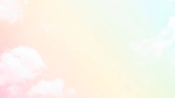 Небесний Пастельний Фон Хмари Літо Красиві Гладкі Шпалери Місто Сонячний — стокове фото