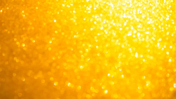 Bokeh Gold Glimmer Licht Abstrakter Hintergrund Dark Dust Weihnachtsglanz Gelb — Stockfoto