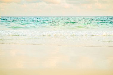 Deniz Arkaplanı Mavi Su Sunset Gökyüzü Pastası Yaz Tropikal Okyanus Dalgası Deniz Manzarası Pürüzsüz Duvar Kağıdı Adası Tropikal Kıyı Doğası Seyahat Alanı.