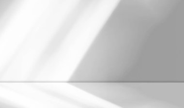 Arka plan Zemini Gölgesi Mutfak Beton Duvar Beyaz Döşeme Aydınlık Döşeme Mermer Soyut Masa Mutfak Odası Görünüm Stüdyo Fabrikası Çimento 3d Bg Minimum Raflar Model Arkaplan.