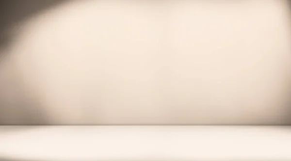 秋の背景 抽象的なベージュ ライト シャドウ パステル テーブル カット エレガントなディスプレイ パターン 空の机 ストックフォト