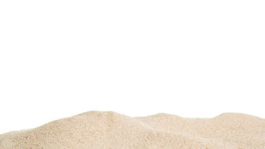 Kum Sahil Yığını Deniz Dokusunun Beyaz Çöl Doğası İzole Bej Kum Tepesi Kum tepeciği Kum Yaz Tropikal Arkaplan Kuru Doku Sahil Manzarası.