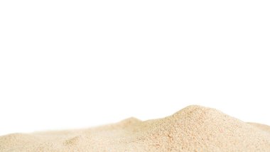 Kum Sahil Yığını Deniz Dokusunun Beyaz Çöl Doğası İzole Bej Kum Tepesi Kum tepeciği Kum Yaz Tropikal Arkaplan Kuru Doku Sahil Manzarası.