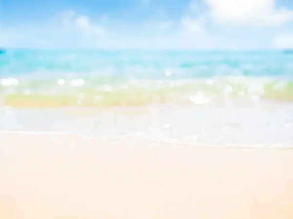 Seyahat Doğa Konsepti, Bulanık Deniz Kıyısı Mavi Gök Arkaplanı Beyaz Kum Plajı Okyanus Adası Yaz Mevsimi Duvar Kağıdı Kıyı Sahili Turizm İçin Güzel Manzara Gevşetici Tatil Tatilleri.