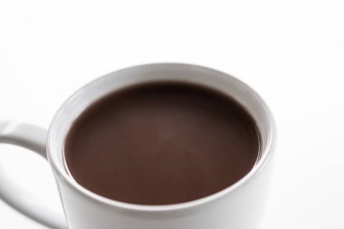 Kakao Kupasında Çikolata Sıcak Kakao Kupa İçeceği Kış için Yiyecek Mevsim Kremi Sıvı Süt İçeceği Tatlı Kahvaltı Organik Doğal Çikolata Tazeliği.