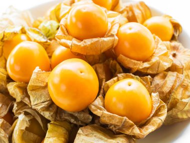 Cape Gooseberries Fruit Orange Fruits Tropical Raw Food Organic Nature Berry Yellow Sweet Fresh Tasty clipart