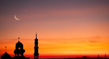 Musque Kubbesi Gökyüzü Gecesi Günbatımı Arka plan Mubaruk İslam 'ı selamlıyor Ramazan Mescid Aqsa Hac Kabe Umrah Arap dini Muhammed Müslüman selamlar Namaz Isra Miraj Kuran