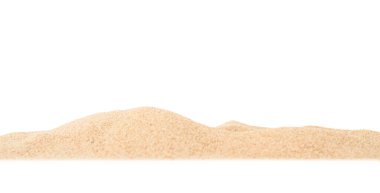 Kum Sahili, Beyaz Arkaplan Dokusunu İzole Etti Yaz Zen Bahçe Sahil Okyanusu Sıcak Tropikal Sahne Serinletici Doğa, Yaz Saati Yoga Tatil Yogası Kum Külü Kuru Kahverengi Parçacık.