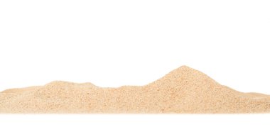 Kum Sahili, Beyaz Arkaplan Dokusunu İzole Etti Yaz Zen Bahçe Sahil Okyanusu Sıcak Tropikal Sahne Serinletici Doğa, Yaz Saati Yoga Tatil Yogası Kum Külü Kuru Kahverengi Parçacık.