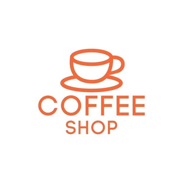 Kafe logosu. Tekil vektör tasarımı.