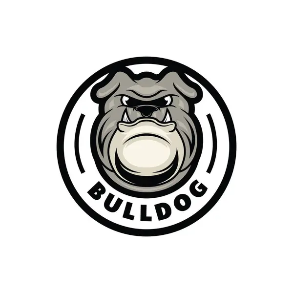 Bulldog logosu maskot tasarım vektörü grafiği