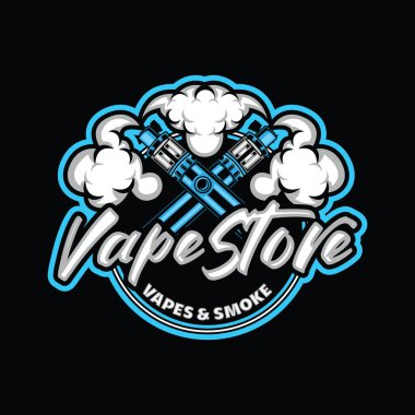 Vape Store logosu Tasarım vektörü grafiği