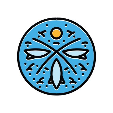 Sörf Summer Beach Monoline Logo Vector Vintage Tasarım Rozet Çizimi Simgesi Simgesi Simgesi Simgesi Simgesi