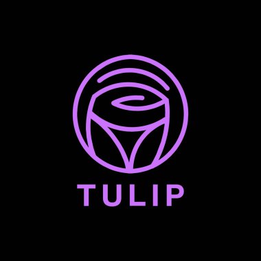 Güzellik Çiçeği Logosu Vektör Tasarımı Çizim Amblemi