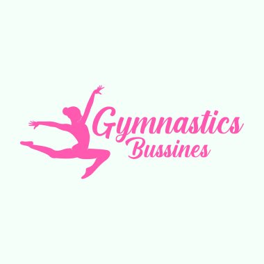 Jimnastik Eğitim Logosu Uyum Sağlama Vektörü Sembol Tasarımı