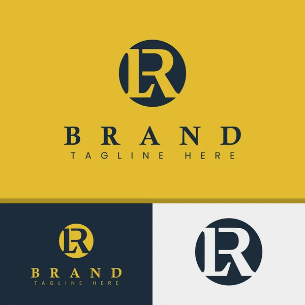 Logotipo Monograma Letra Apropriado Para Todo Negócio Com Iniciais — Vetor de Stock