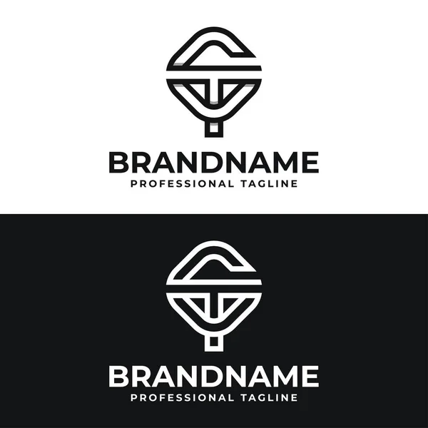 Logotipo Letra Monograma Apropriado Para Todo Negócio Com Iniciais — Vetor de Stock