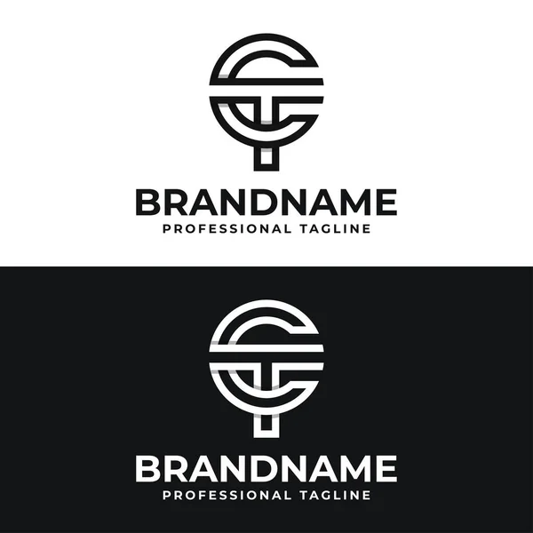 Letter Monogram Logo Κατάλληλο Για Οποιαδήποτε Επιχείρηση Αρχικά — Διανυσματικό Αρχείο