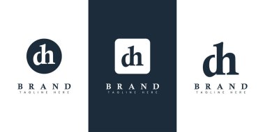 Modern Harf DH Logosu, DH veya HD harfli herhangi bir iş veya kimlik için uygundur..