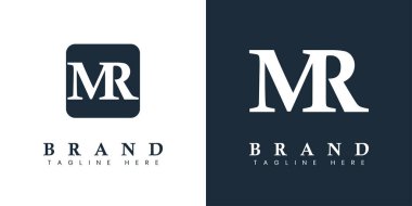 Modern Harf MR Logosu, MR veya RM harfli herhangi bir iş veya kimlik için uygundur..