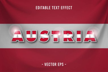 Avusturya Düzenlenebilir Metin Efekti