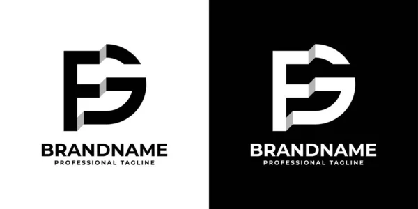 Harf FG veya GF Monogram Logosu, FG veya GF baş harfleri olan her iş için uygundur.