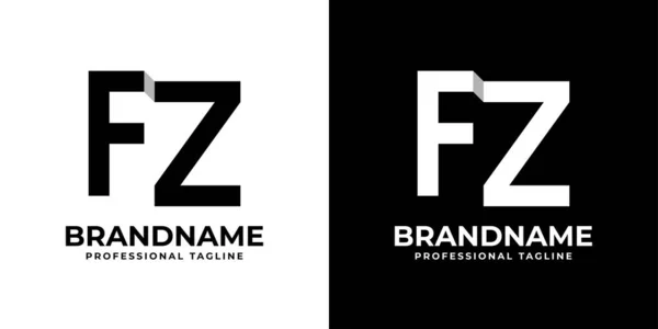 Harf FZ veya ZF Monogram Logosu, FZ veya ZF baş harfleri olan her iş için uygundur.