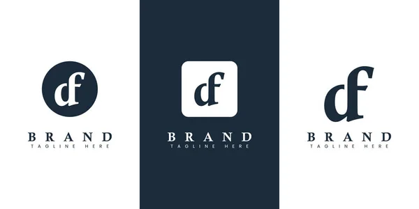 Logotipo Carta Moderna Adequado Para Qualquer Negócio Identidade Com Iniciais — Vetor de Stock