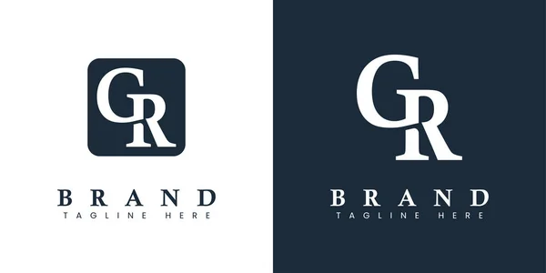 现代字母Gr标志 适用于任何带有Gr或Rg首字母缩写的业务或标识 — 图库矢量图片