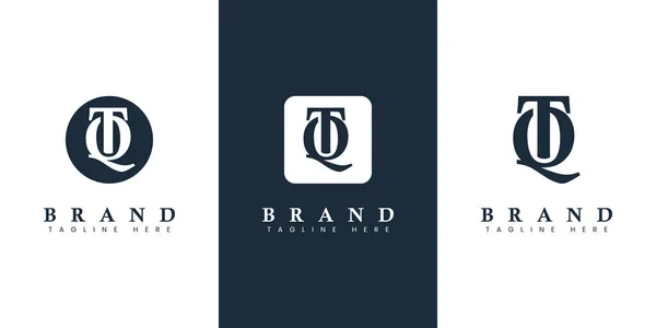 Modern Eenvoudig Letter Logo Geschikt Voor Elk Bedrijf Met Initialen — Stockvector