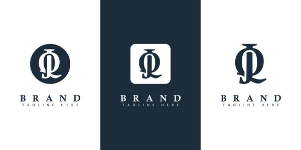 Μοντέρνο Και Απλό Λογότυπο Κατάλληλο Για Οποιαδήποτε Επιχείρηση Αρχικά — Διανυσματικό Αρχείο