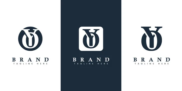Logotipo Carta Moderna Simples Adequado Para Qualquer Negócio Com Iniciais — Vetor de Stock