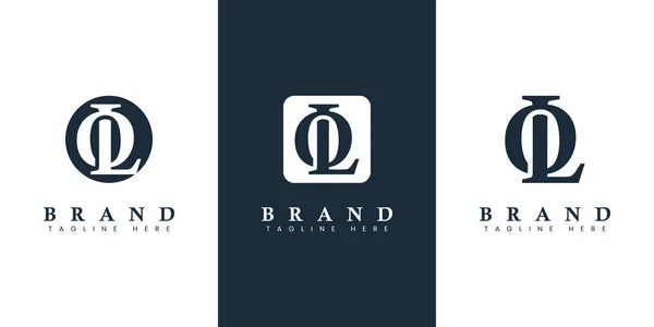 Nowoczesny Prosty List Logo Nadaje Się Dla Każdej Firmy Inicjałami — Wektor stockowy