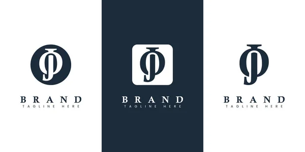Logotipo Moderno Sencillo Carta Adecuado Para Cualquier Negocio Con Iniciales — Archivo Imágenes Vectoriales